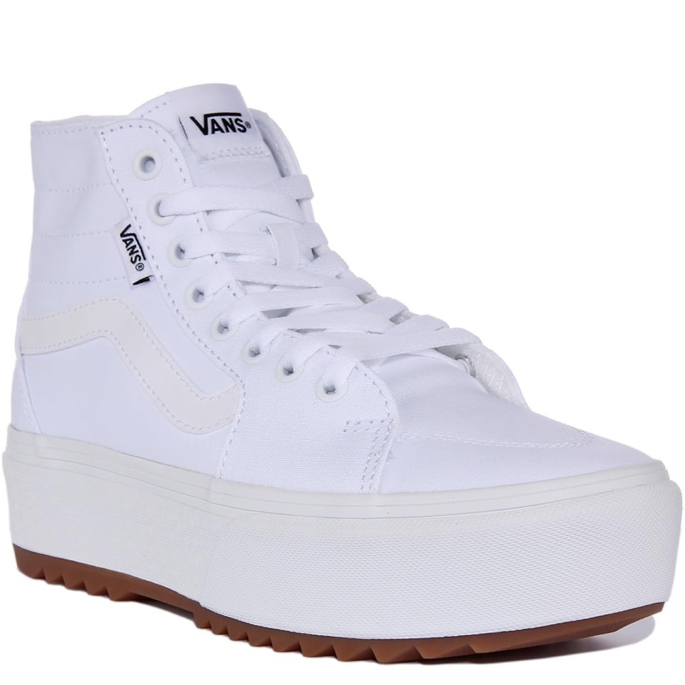 NWT-VANS High Tops Sk8-Hi Stacked Platform Sneakers In White Women’s Size 6.5 US